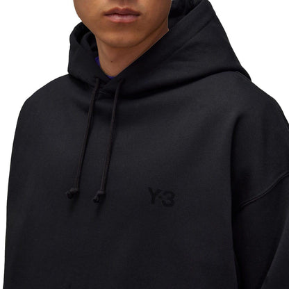 Black - Lifestyle - Y-3 Mens Brushed Terrycloth Hoodie