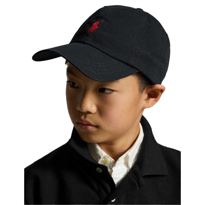 Black - Lifestyle - Ralph Lauren Logo Cotton Baseball Cap