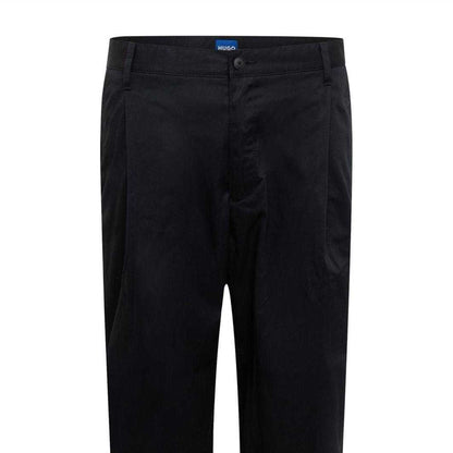Black - Side - Hugo Mens Roy Relaxed Fit Trousers
