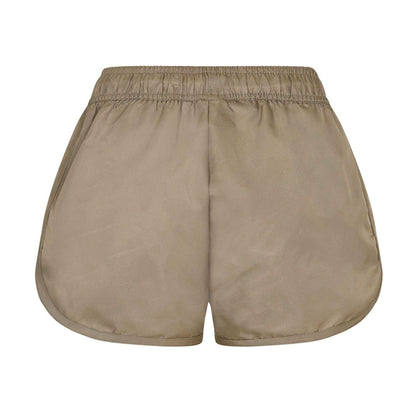 Taupe - Back - Fear Of God Essentials Womens-Ladies Sweat Shorts