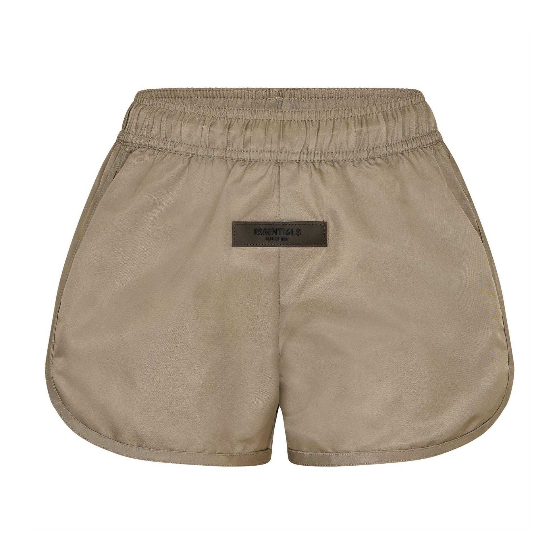 Taupe - Front - Fear Of God Essentials Womens-Ladies Sweat Shorts