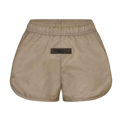 Taupe - Front - Fear Of God Essentials Womens-Ladies Sweat Shorts