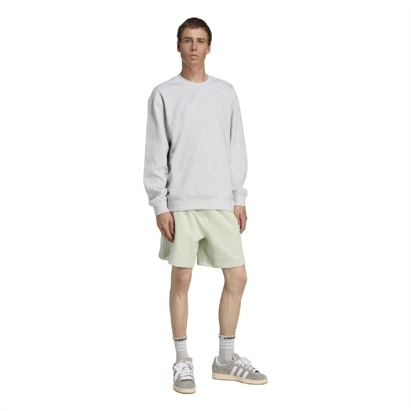 Linen Green - Lifestyle - Adidas Mens Premium Essentials Regular Shorts