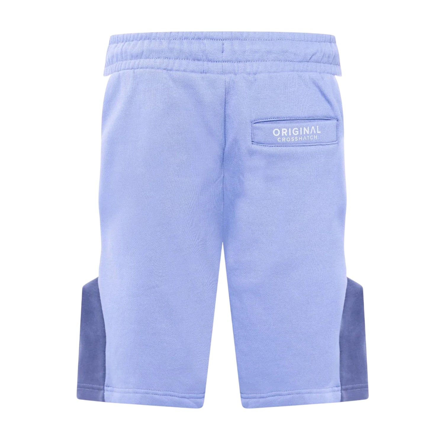 Blue - Back - Crosshatch Mens Castlebay Sweat Shorts