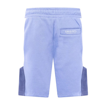 Blue - Back - Crosshatch Mens Castlebay Sweat Shorts