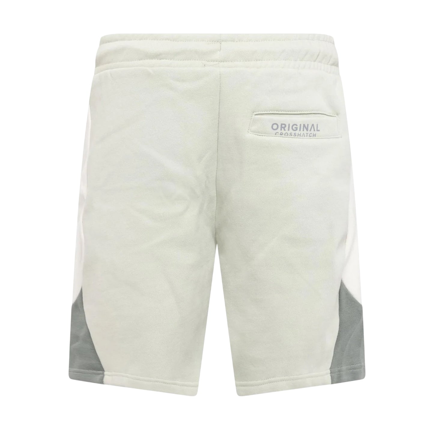 Light Olive - Back - Crosshatch Mens Castlebay Sweat Shorts