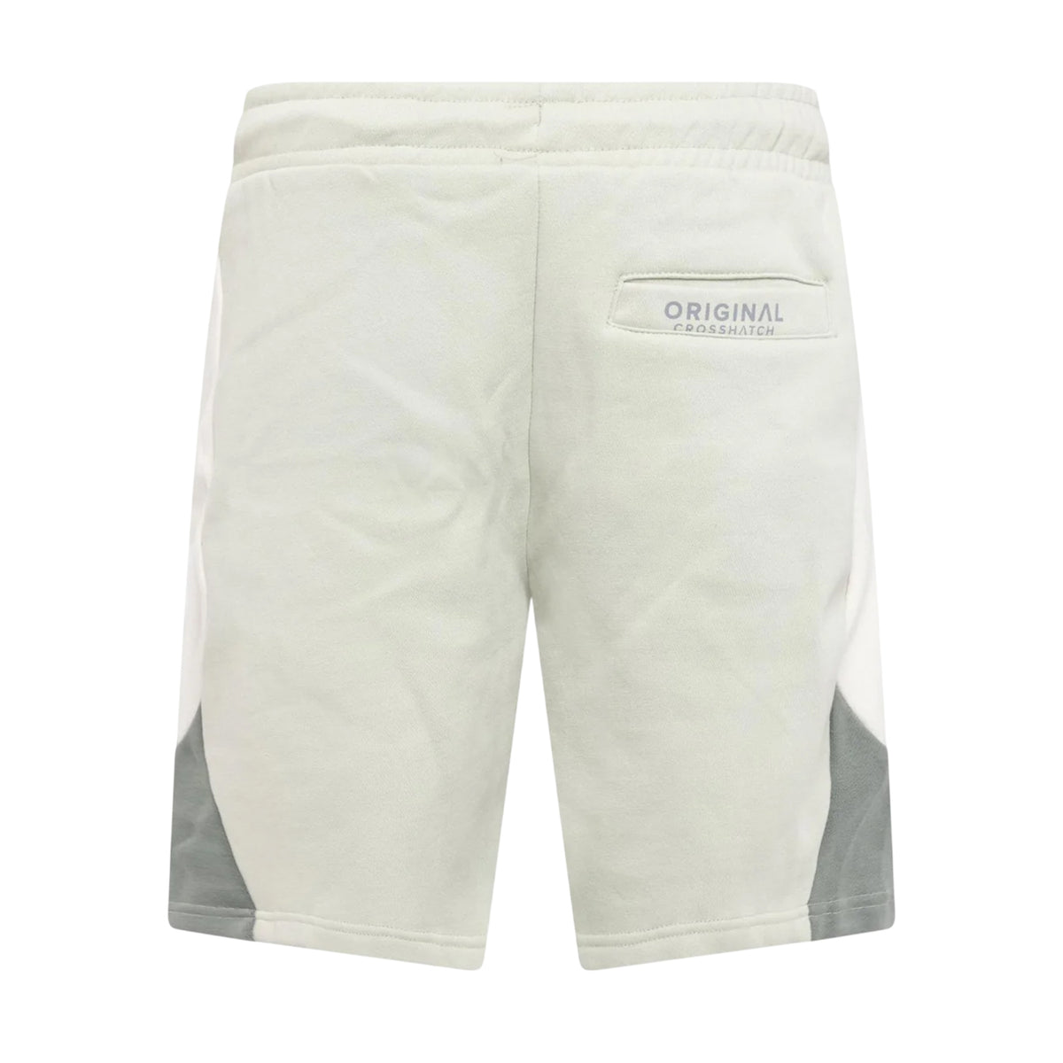 Light Olive - Back - Crosshatch Mens Castlebay Sweat Shorts