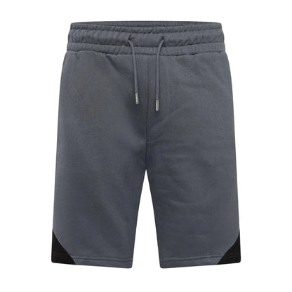 Slate - Front - Crosshatch Mens Castlebay Sweat Shorts