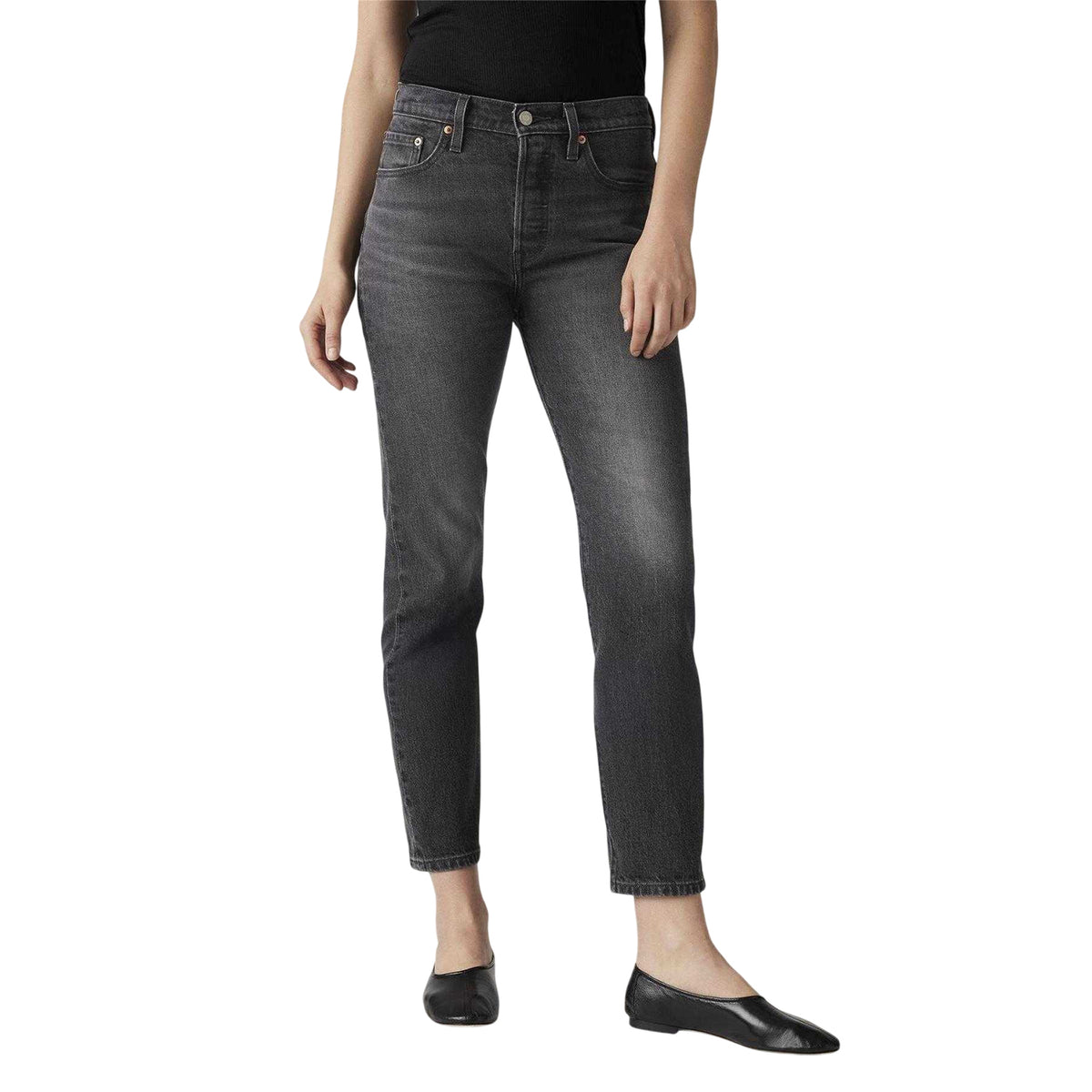 Long Live Queen - Side - Levis Womens-Ladies 501 Original 5 Pockets Straight Leg Jeans