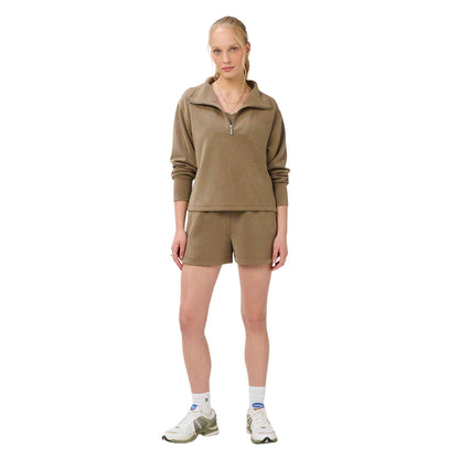 Khaki Brown - Lifestyle - Sweaty Betty Womens-Ladies Fleece Relaxed Fit Shorts