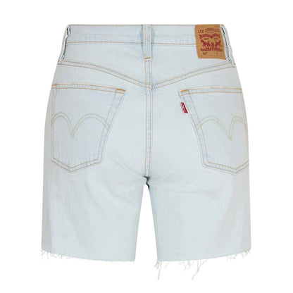 Light Blue - Back - Levis Womens-Ladies 501 Denim Shorts