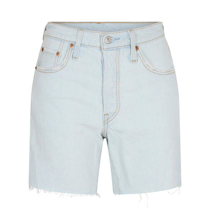 Light Blue - Front - Levis Womens-Ladies 501 Denim Shorts