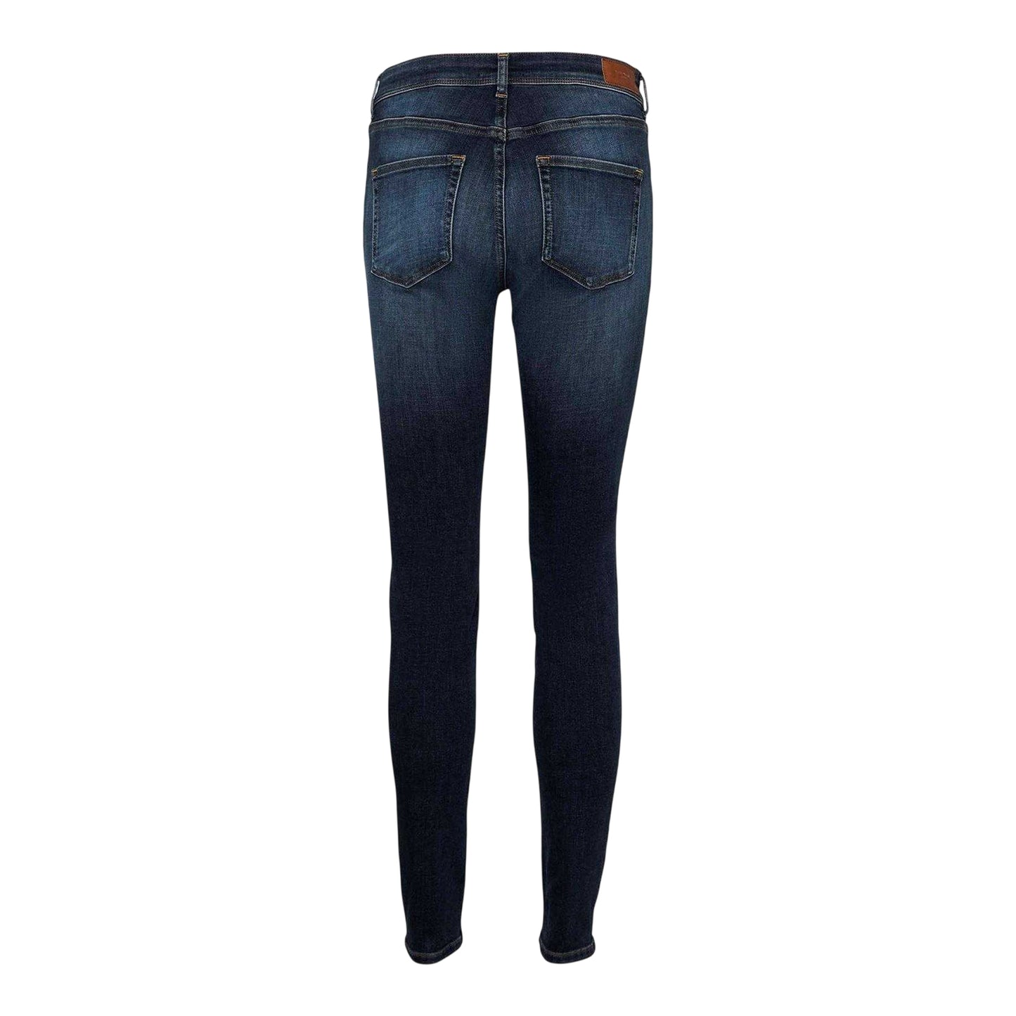 Dark Blue - Back - Vero Moda Womens-Ladies Denim Slim Jeans