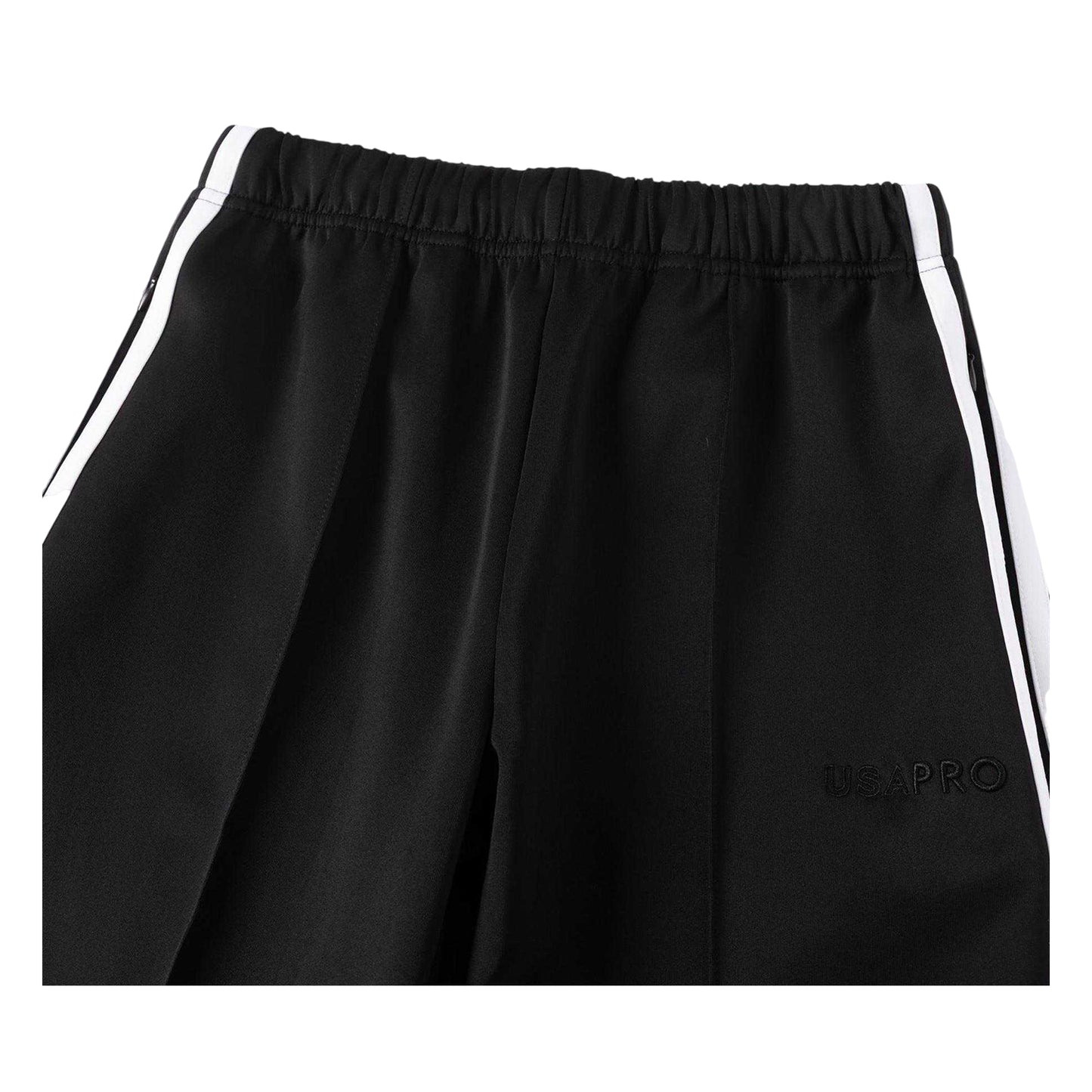 Black - Side - USA Pro Womens-Ladies Pro Regular Tracksuit Bottoms