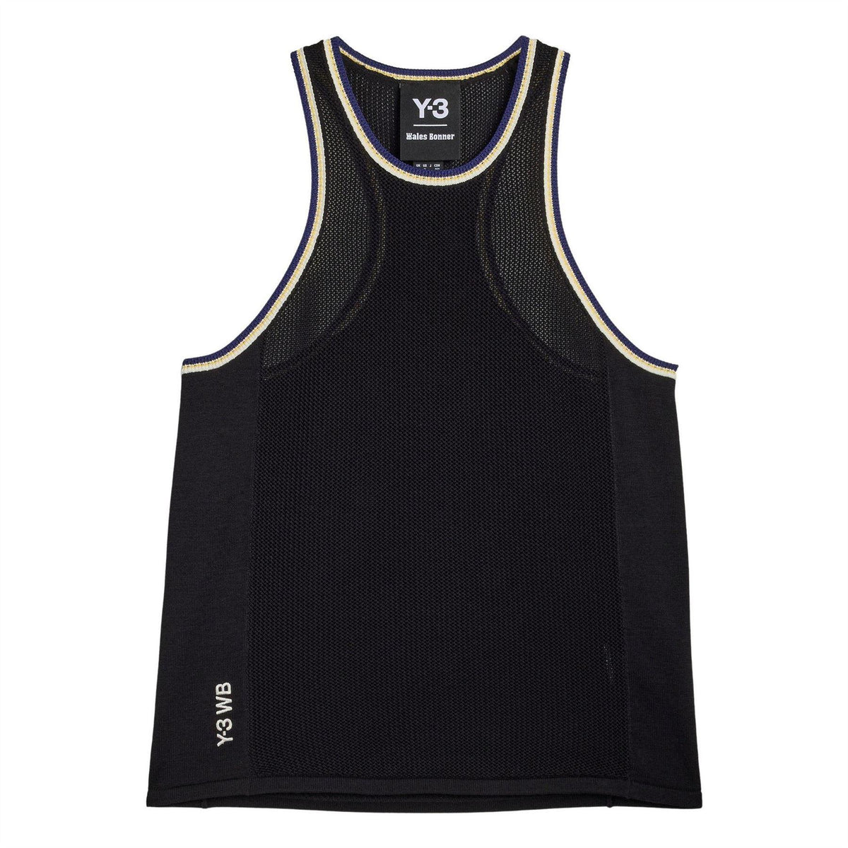 Black - Front - Y-3 Mens Wales Bonner x Y3 Tank Top