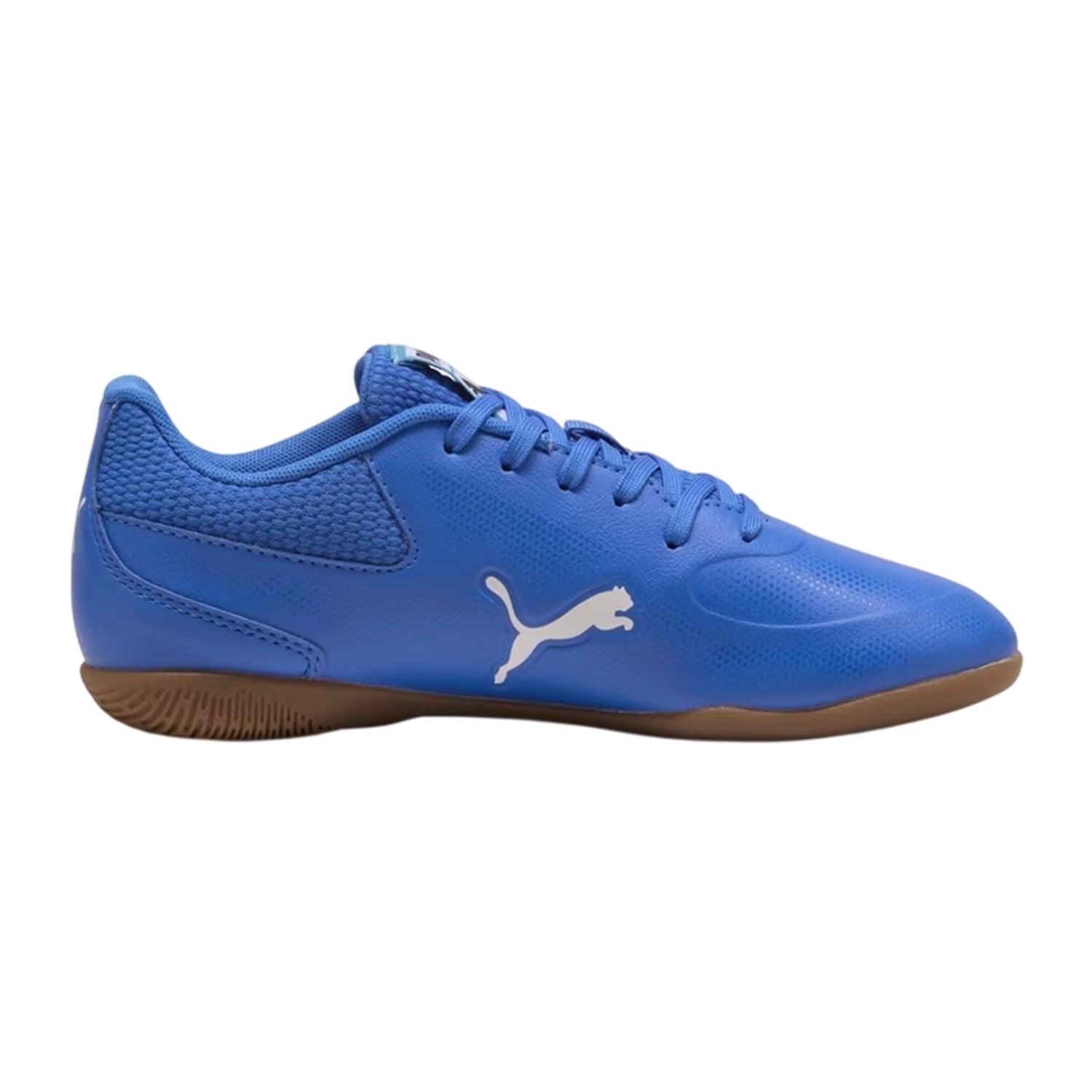 Blue-White - Front - Puma Childrens-Kids Truco III Indoor Football Shoes