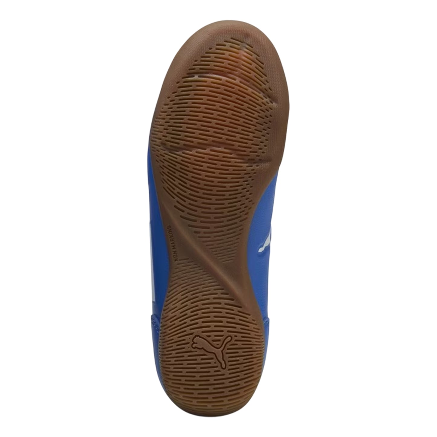 Blue-White - Pack Shot - Puma Childrens-Kids Truco III Indoor Football Shoes