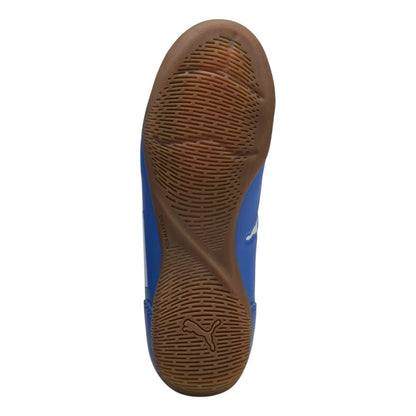 Blue-White - Pack Shot - Puma Childrens-Kids Truco III Indoor Football Shoes