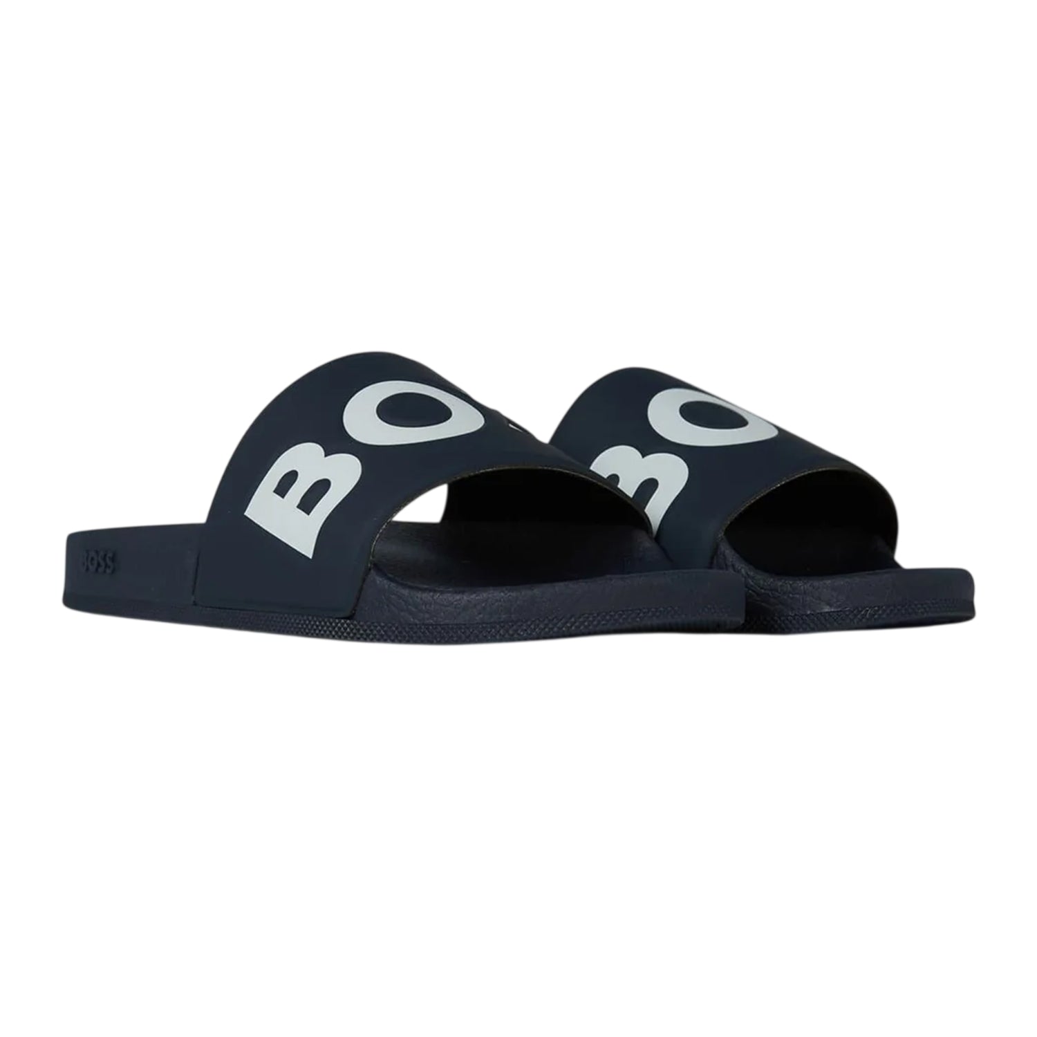 Navy-White - Lifestyle - Boss Mens Aryeh Logo Sliders