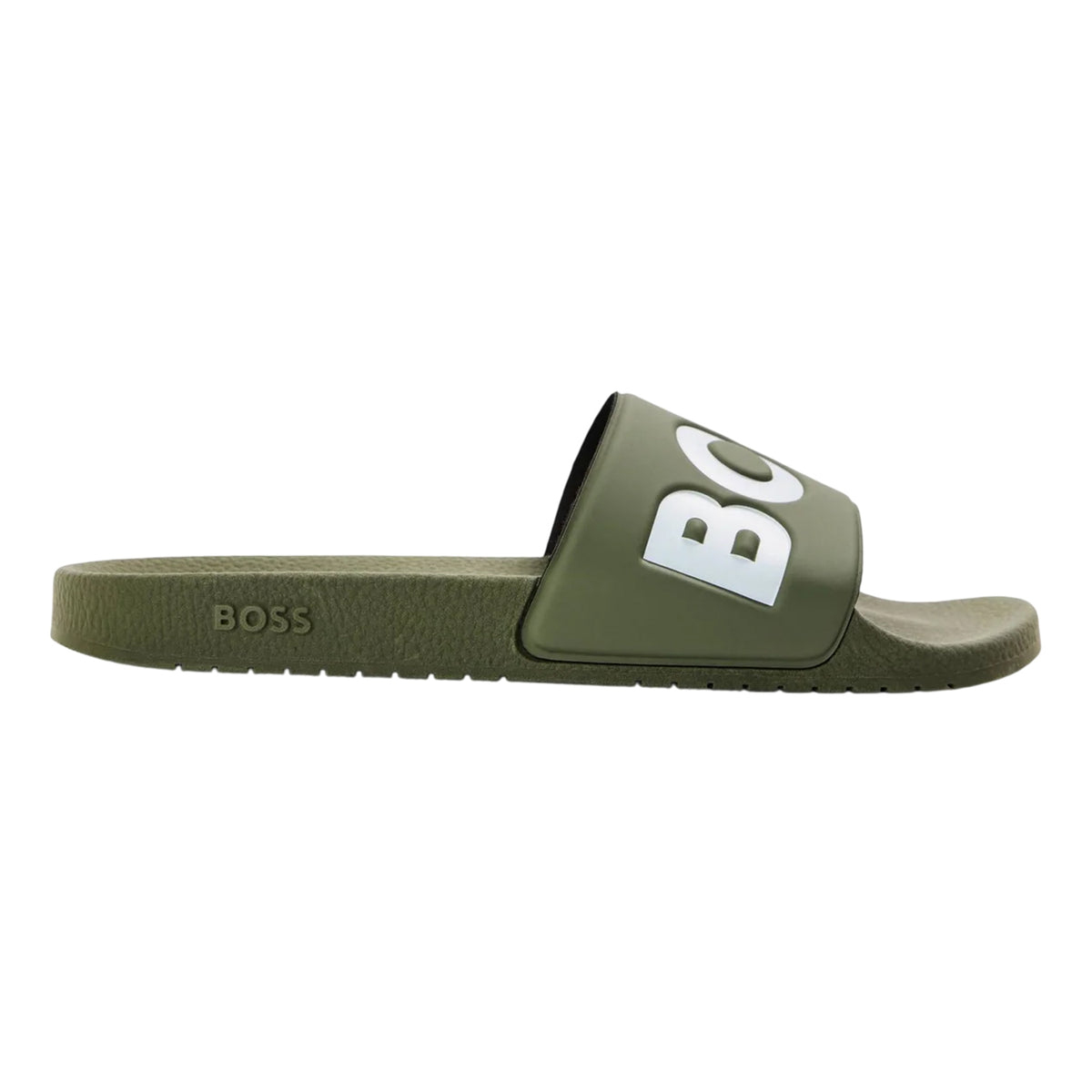 Camo Green - Front - Boss Mens Aryeh Logo Sliders