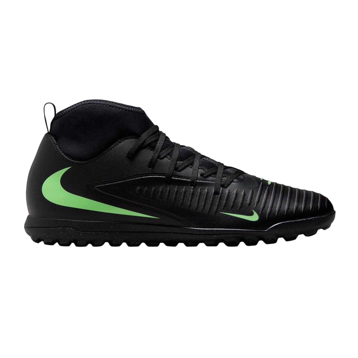 Black-Green - Front - Nike Mens Phantom 6 High-top Astro Turf Trainers