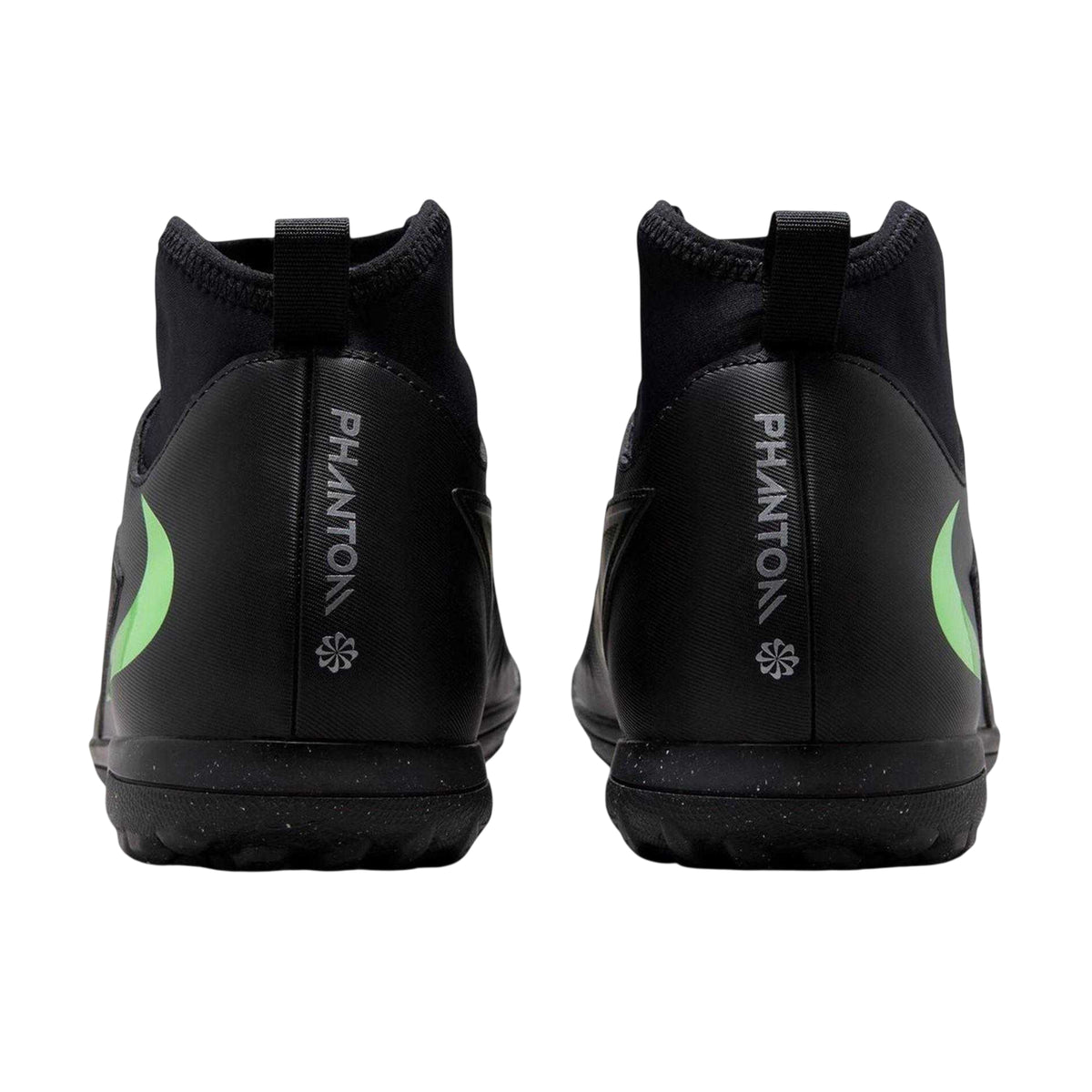 Black-Green - Back - Nike Mens Phantom 6 High-top Astro Turf Trainers