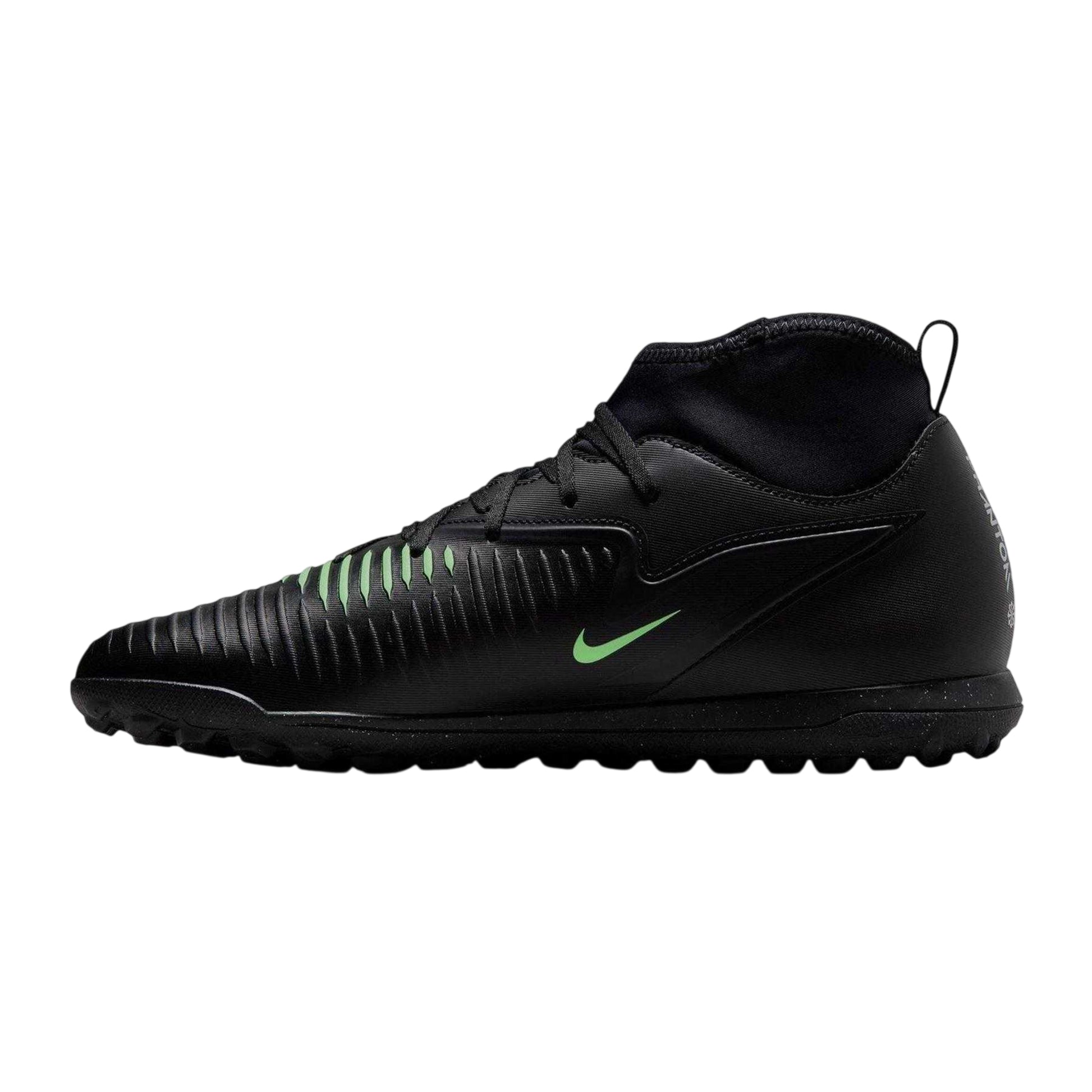 Black-Green - Side - Nike Mens Phantom 6 High-top Astro Turf Trainers