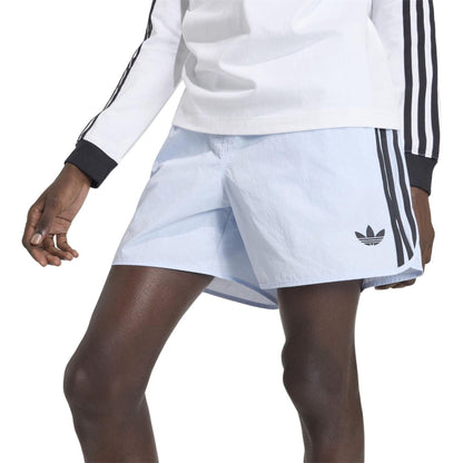Sky Blue - Lifestyle - Adidas Mens Sprinter 3 Stripes Running Shorts