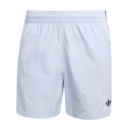 Sky Blue - Front - Adidas Mens Sprinter 3 Stripes Running Shorts