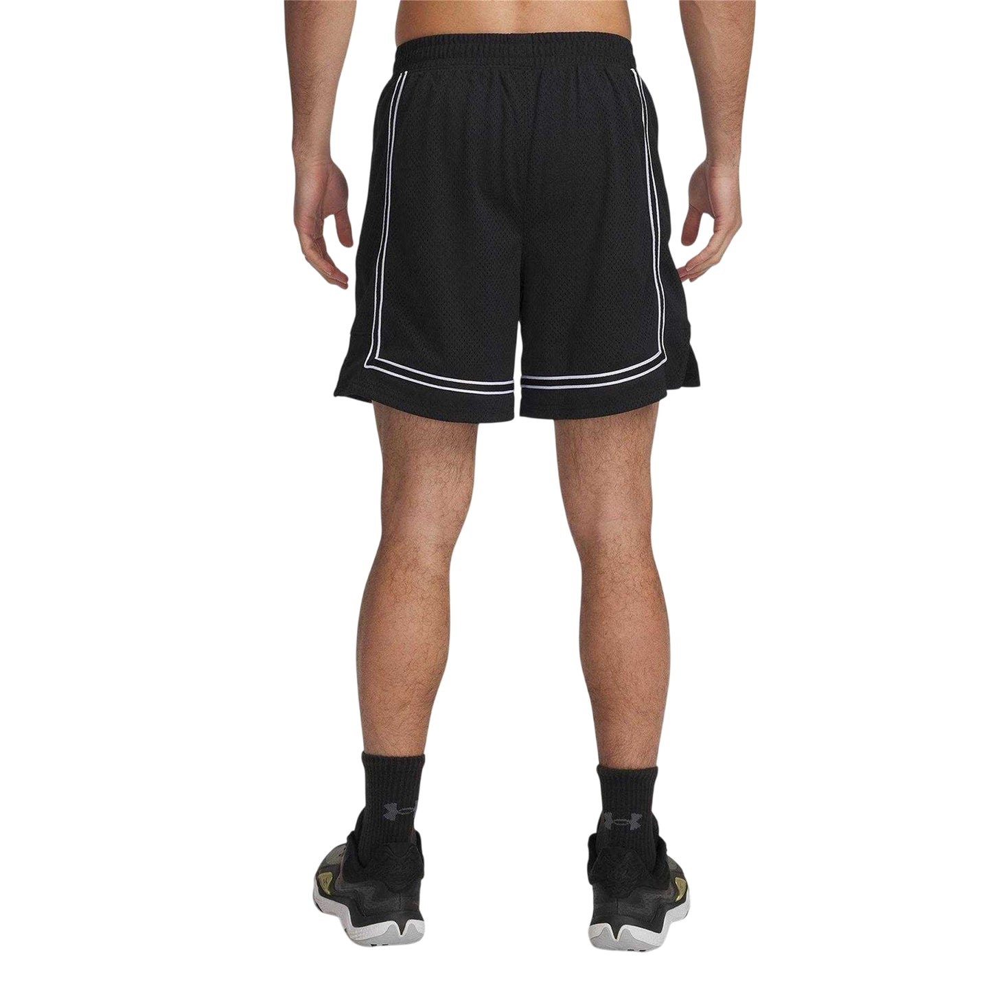 Black - Back - Under Armour Mens Baseline Shorts