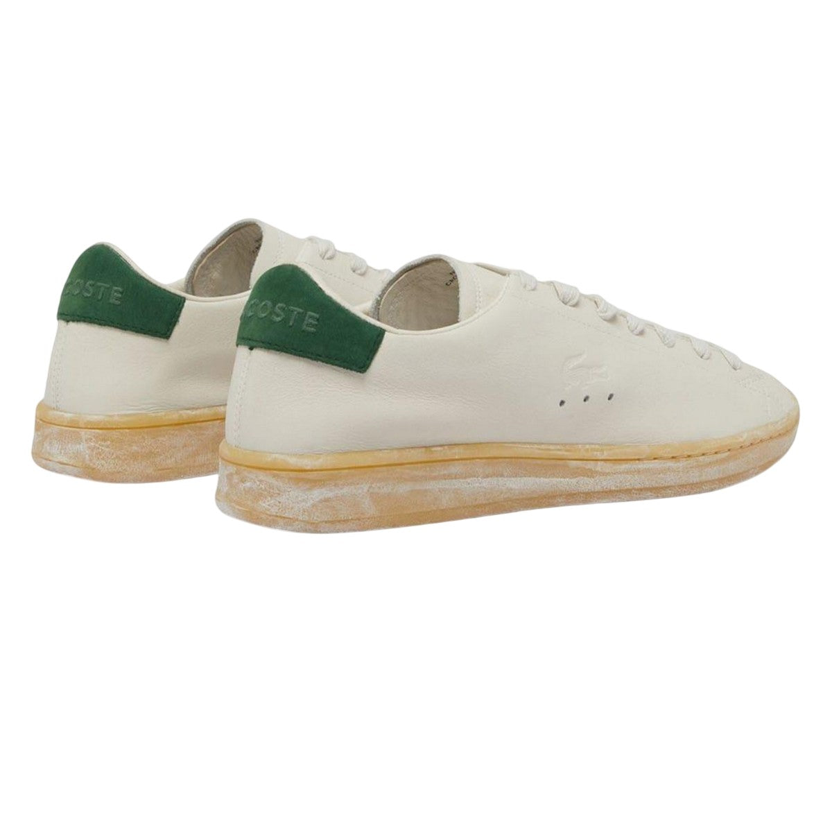 White - Back - Lacoste Mens Carnaby Set Leather Trainers