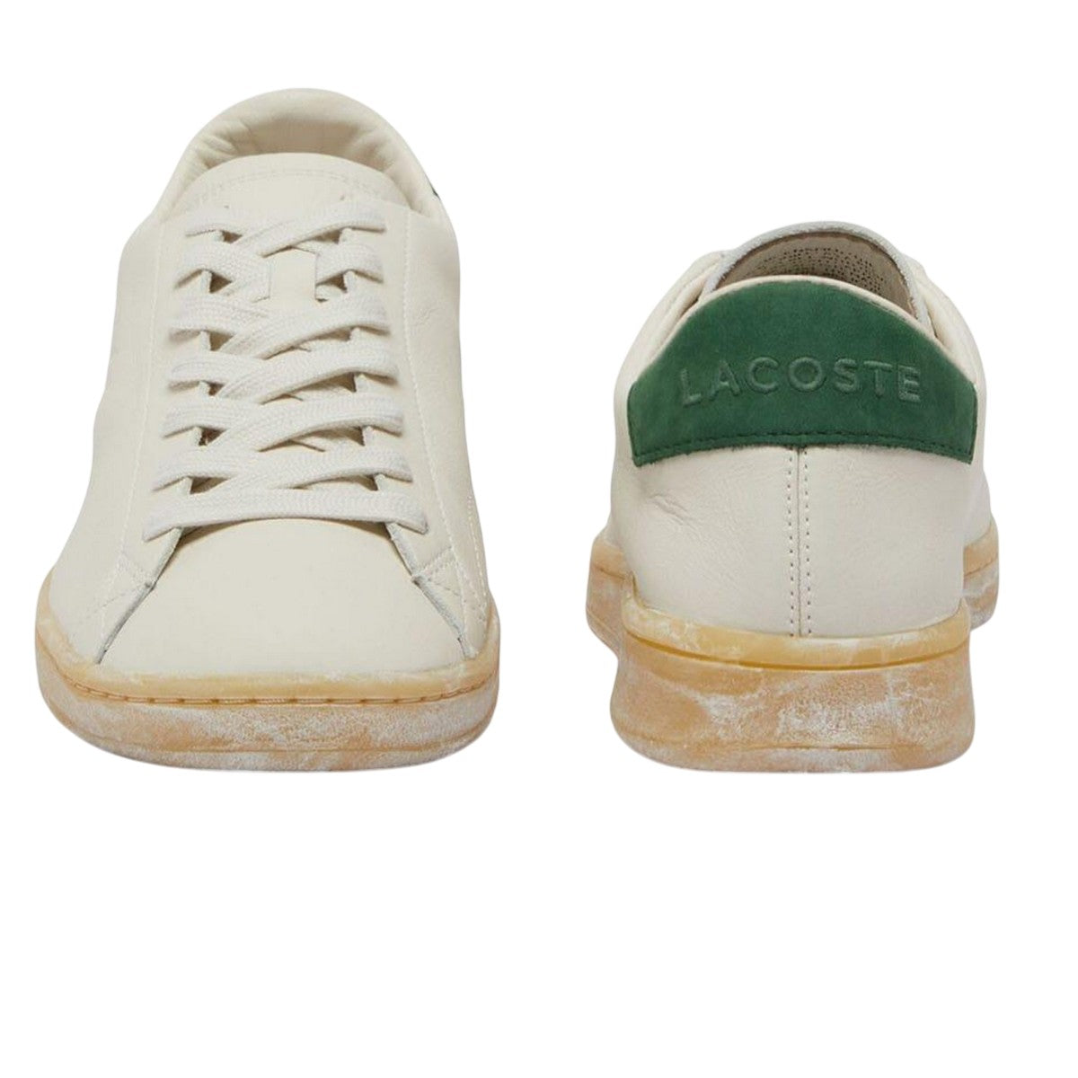 White - Lifestyle - Lacoste Mens Carnaby Set Leather Trainers