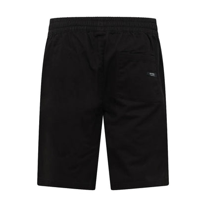 Black - Back - Crosshatch Mens Blansmoore Plain Shorts
