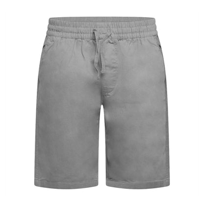 Grey - Front - Crosshatch Mens Blansmoore Plain Shorts