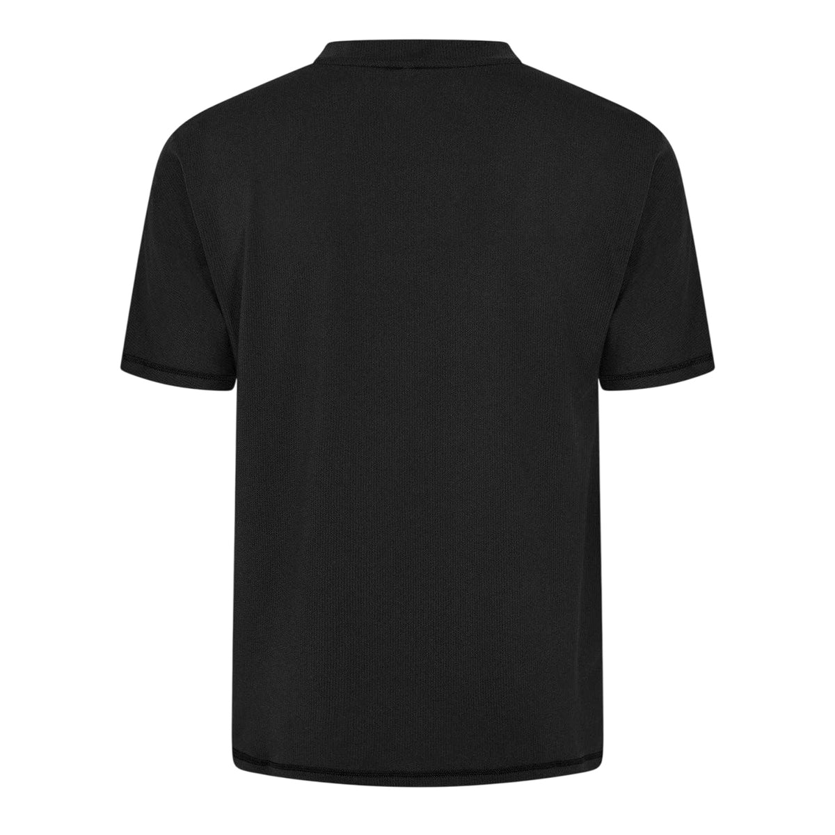 Black - Back - Couture Club Mens Rubberised Logo Training T-Shirt