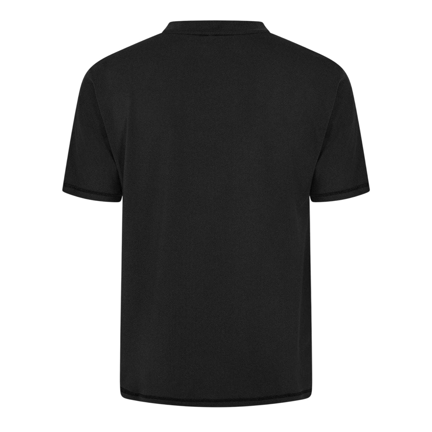 Black - Back - Couture Club Mens Rubberised Logo Training T-Shirt