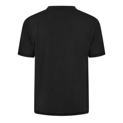 Black - Back - Couture Club Mens Rubberised Logo Training T-Shirt