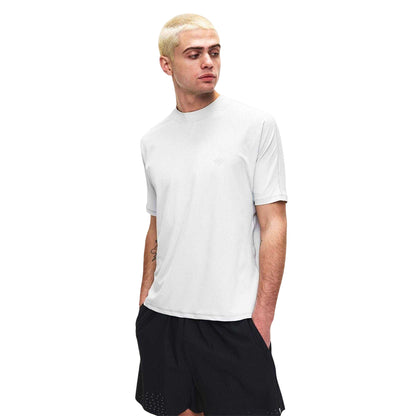 White - Side - Couture Club Mens Rubberised Logo Training T-Shirt
