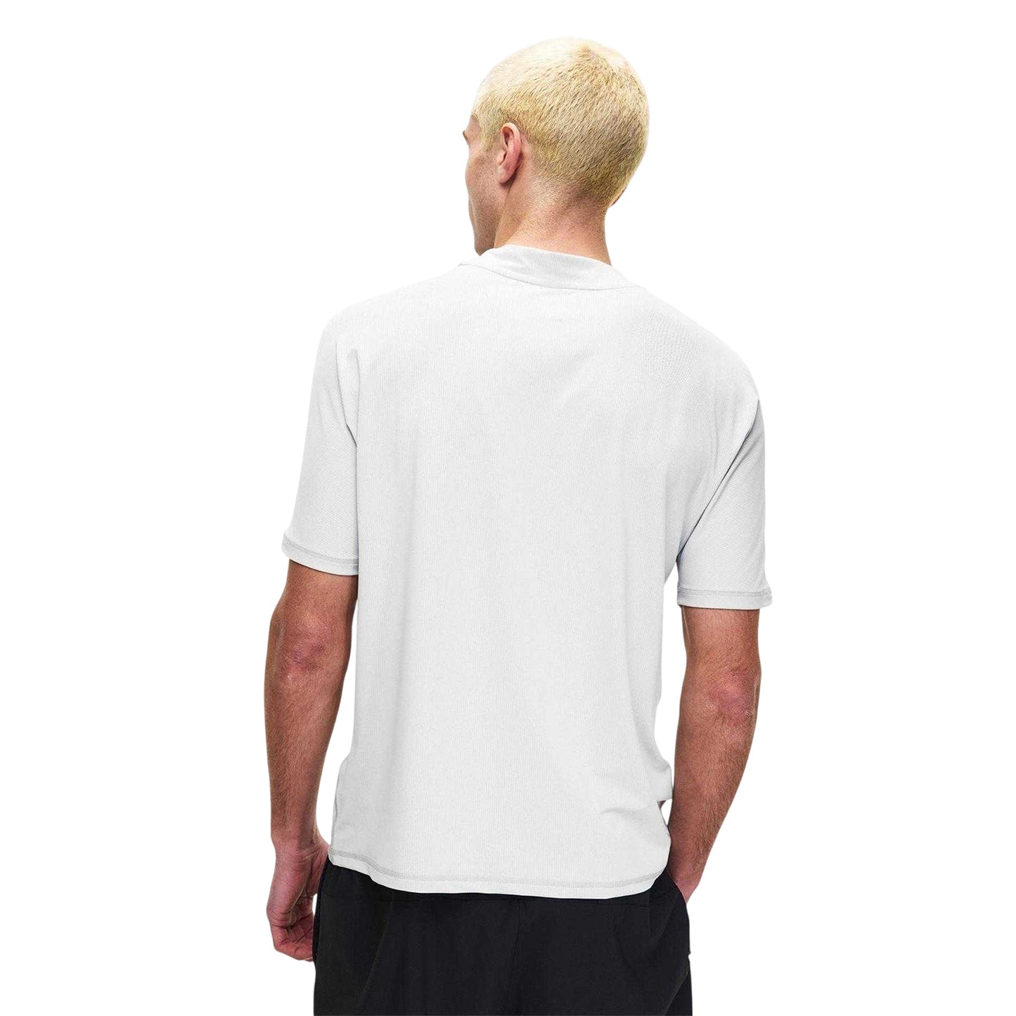 White - Lifestyle - Couture Club Mens Rubberised Logo Training T-Shirt
