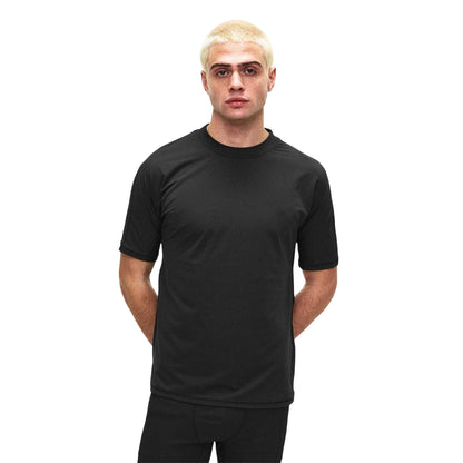 Black - Side - Couture Club Mens Rubberised Logo Training T-Shirt