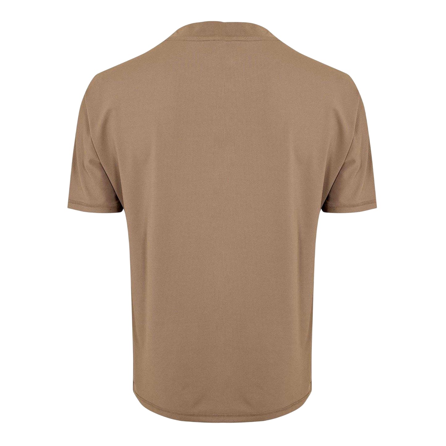 Brown - Back - Couture Club Mens Rubberised Logo Training T-Shirt