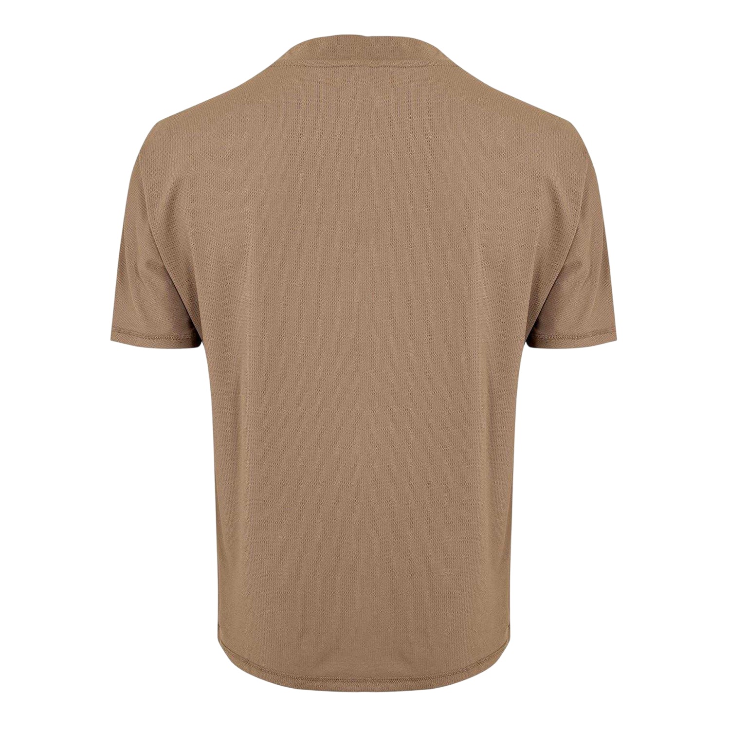 Brown - Back - Couture Club Mens Rubberised Logo Training T-Shirt