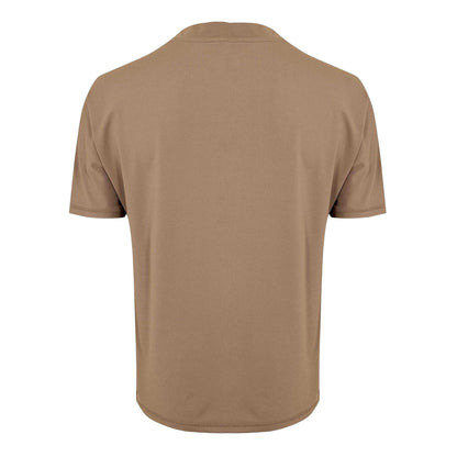 Brown - Back - Couture Club Mens Rubberised Logo Training T-Shirt
