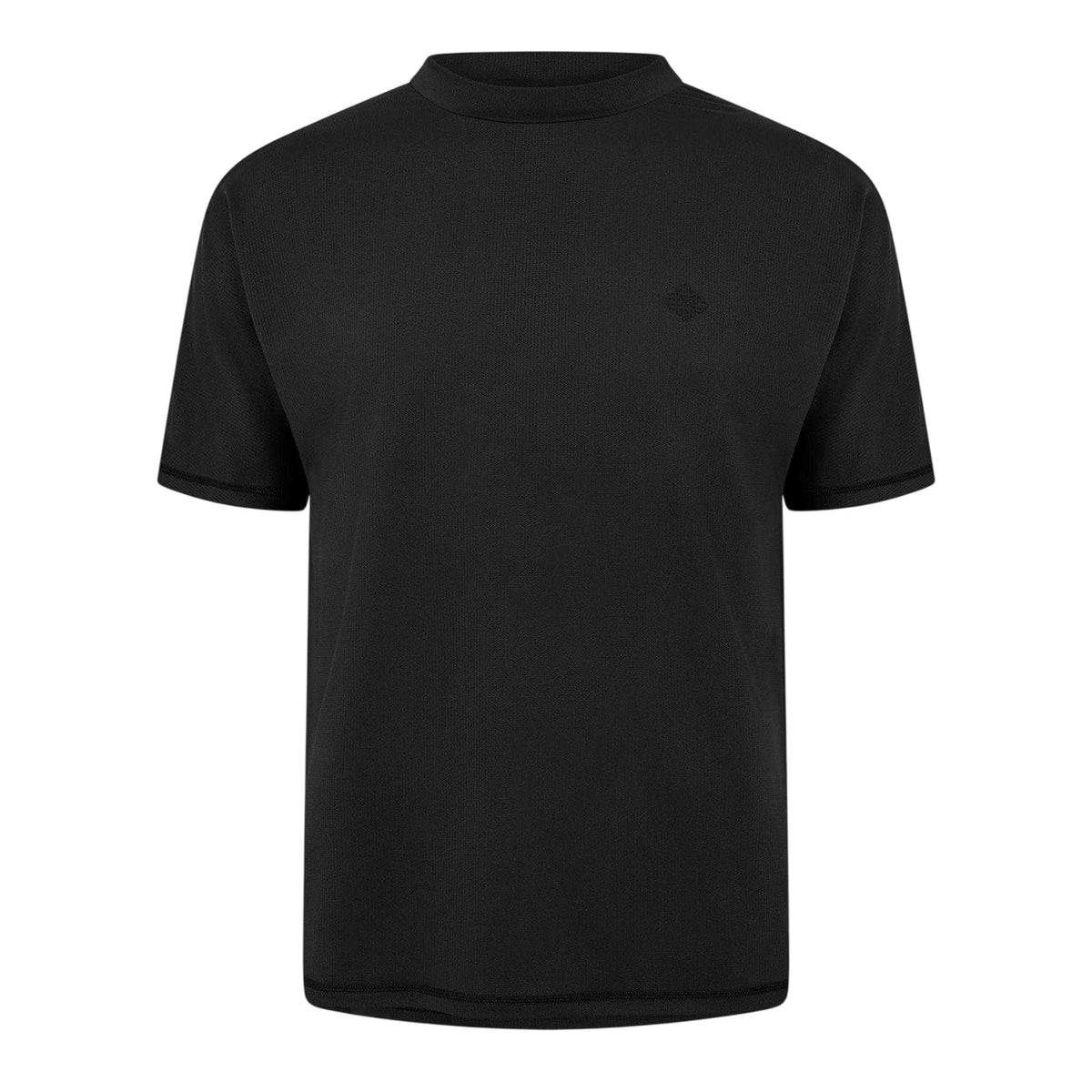 Black - Front - Couture Club Mens Rubberised Logo Training T-Shirt
