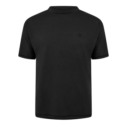 Black - Front - Couture Club Mens Rubberised Logo Training T-Shirt