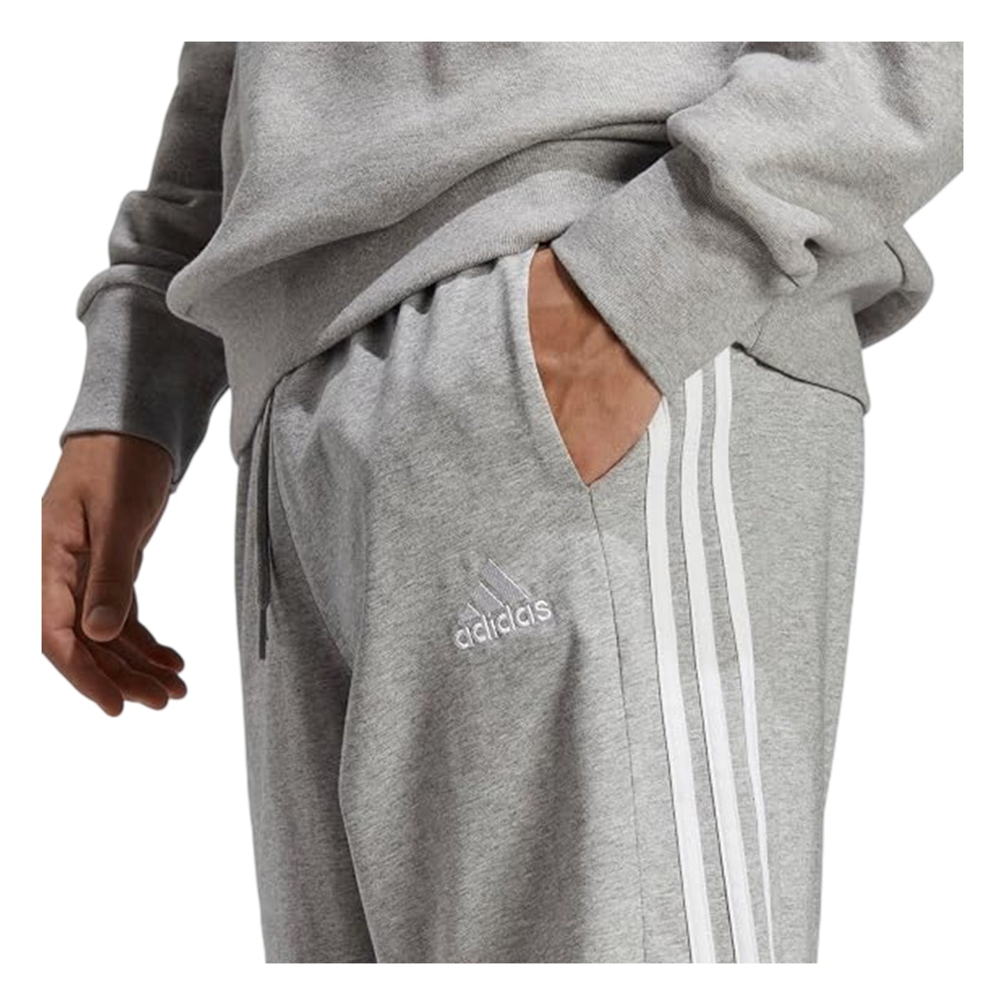 Medium Grey - Lifestyle - Adidas Mens Essentials 3 Stripes Shorts