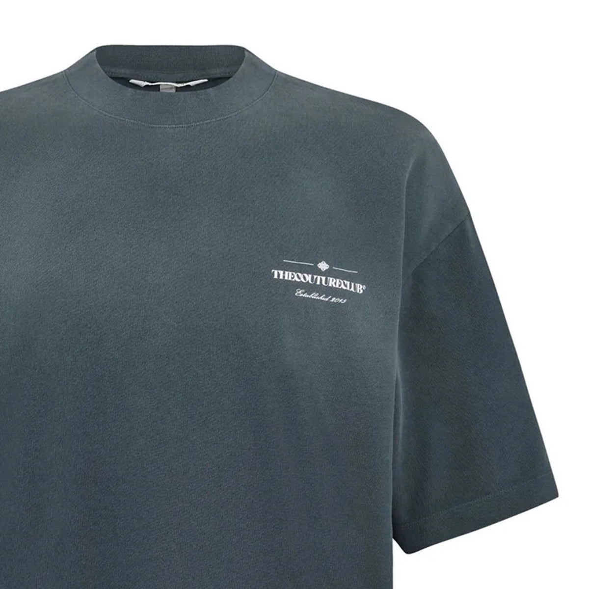 Black - Side - Couture Club Mens Washed Oversized T-Shirt