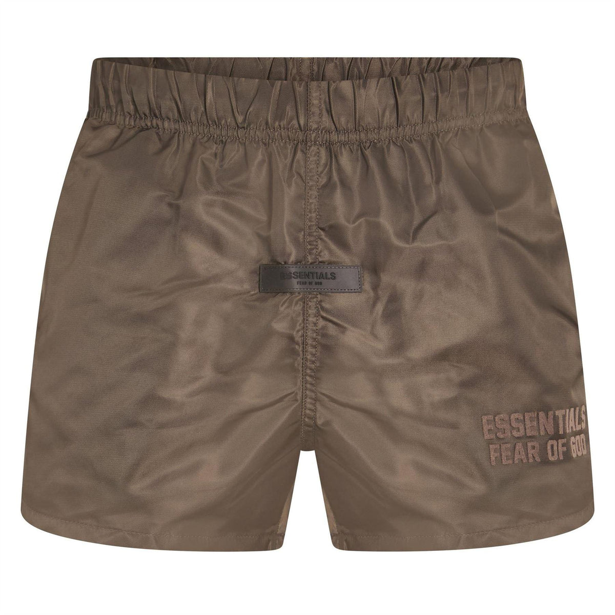 Off Black - Front - Fear Of God Essentials Unisex Adult Embroidered Logo Tapered Shorts