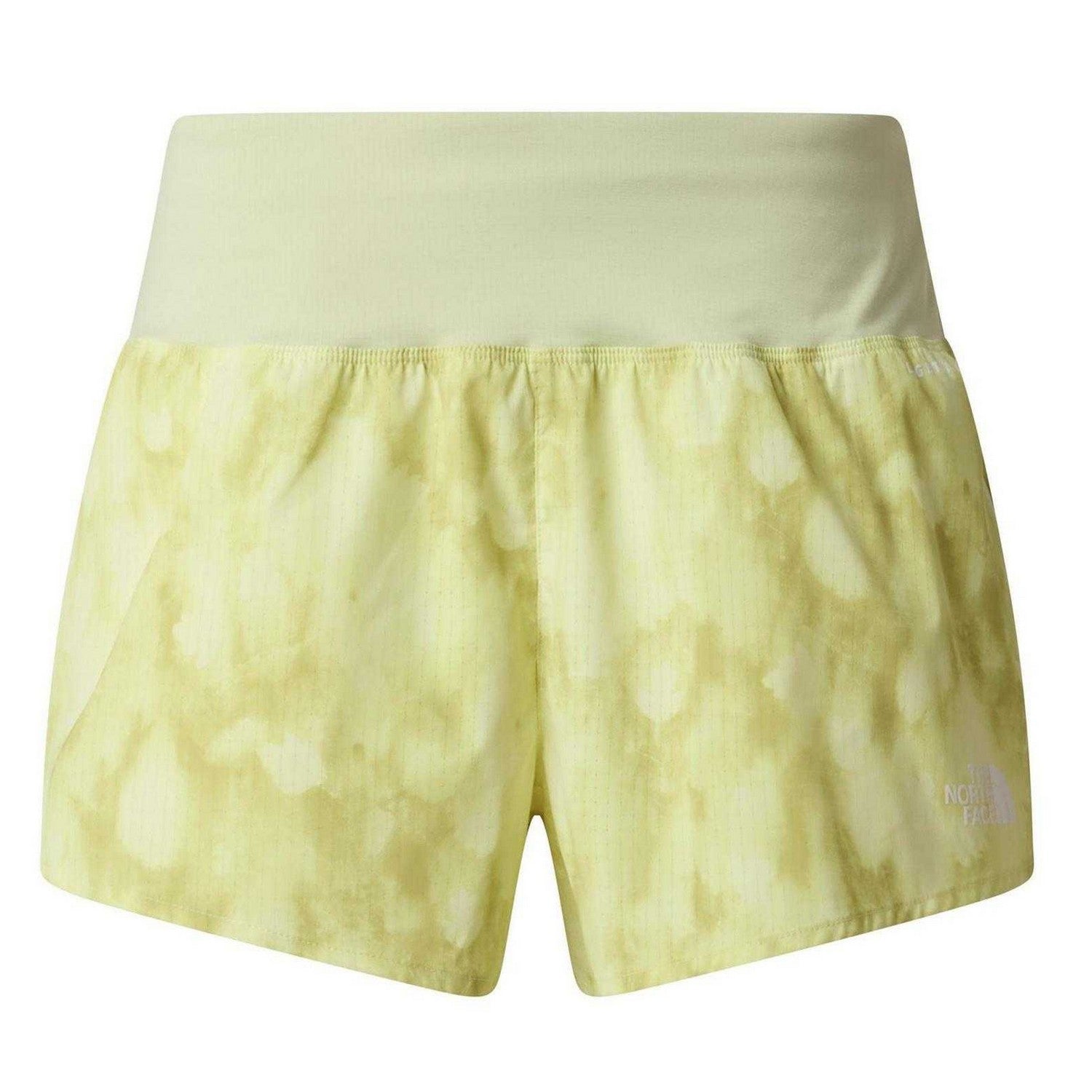 Lemon - Front - The North Face Womens-Ladies Sunriser Camouflage Running Shorts