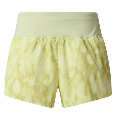 Lemon - Front - The North Face Womens-Ladies Sunriser Camouflage Running Shorts